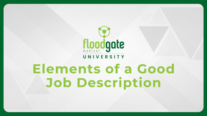 Elements of a Good Job Description