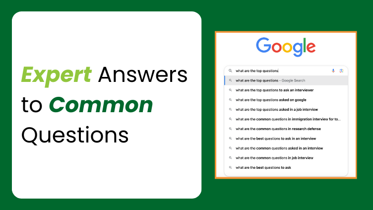 Expert Answers to Common Questions Blog Graphic